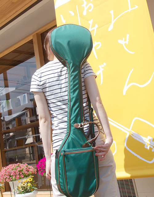 三味線ソフトケースグリーン