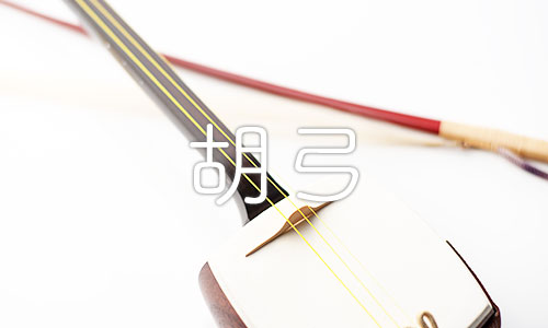 しゃみせん楽家：胡弓