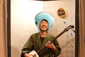 「しゃみせん楽家」店内にて、「未来市民文化祭」開催